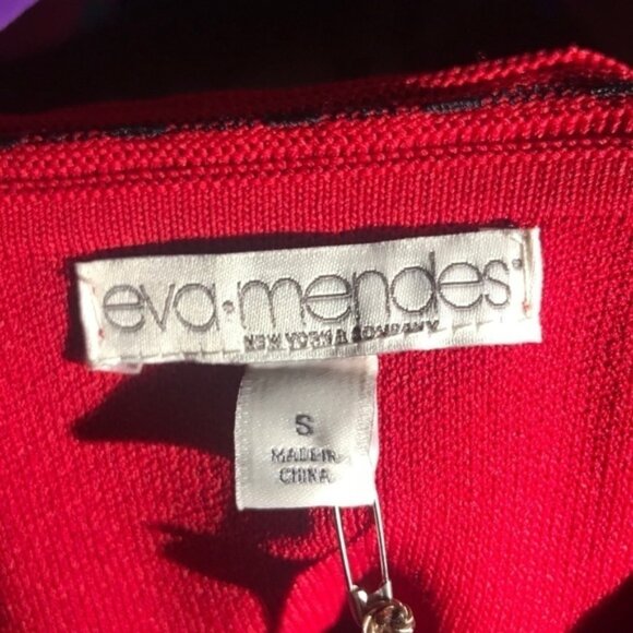 💜Eva Mendes New York & Co Red Peplum Sleeve… - Picture 5 of 5